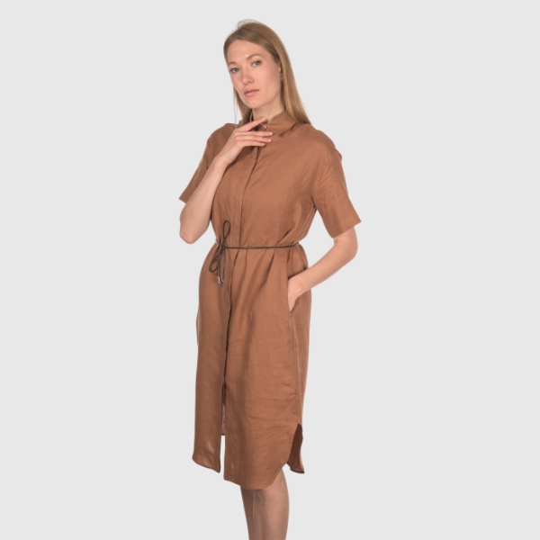 Immagine di Abito midi jersey collo a polo