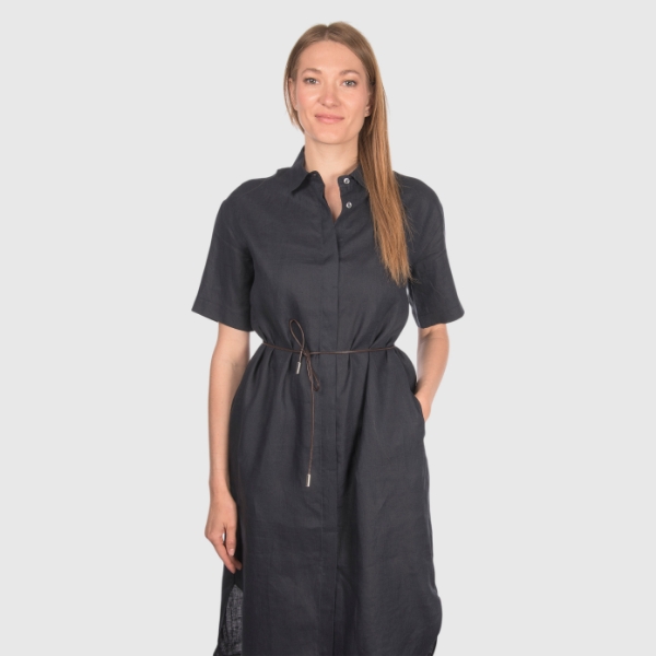 Immagine di Abito midi jersey collo a polo
