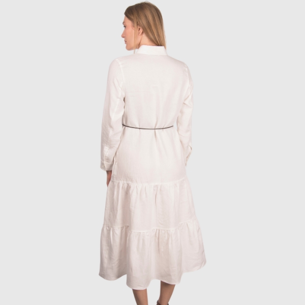 Immagine di Abito midi jersey con balze
