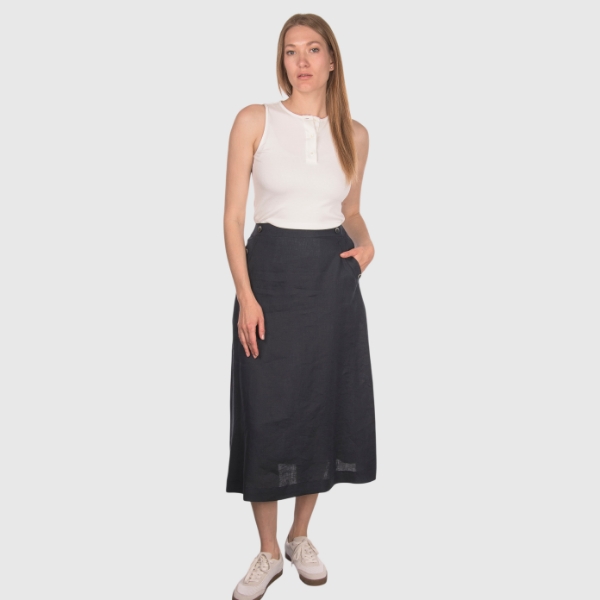 Picture of Buttons midi skirt