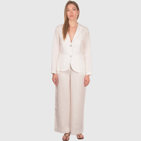 Picture of Patch pockets linen jersey jacket