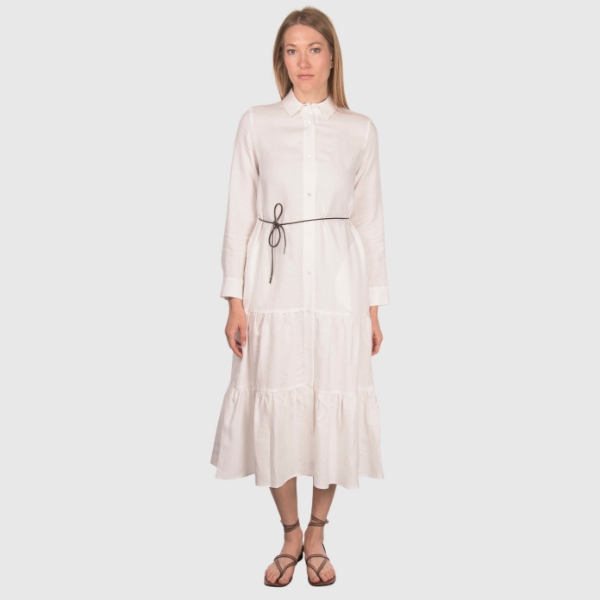 Immagine di Abito midi jersey con balze