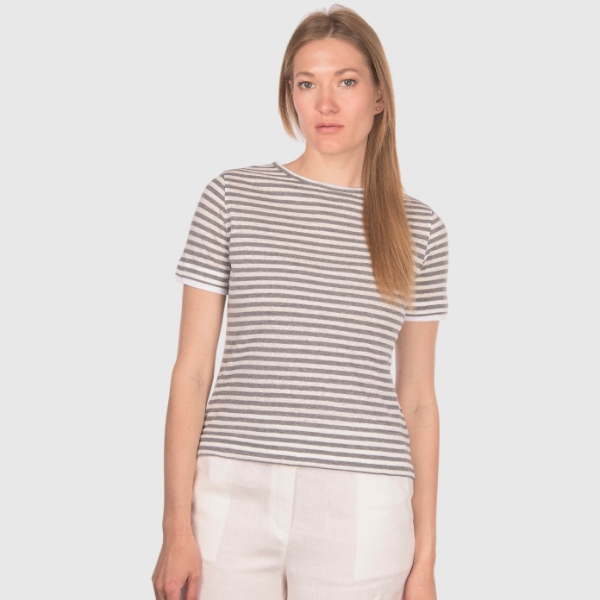 Immagine di T-shirt jersey a righe