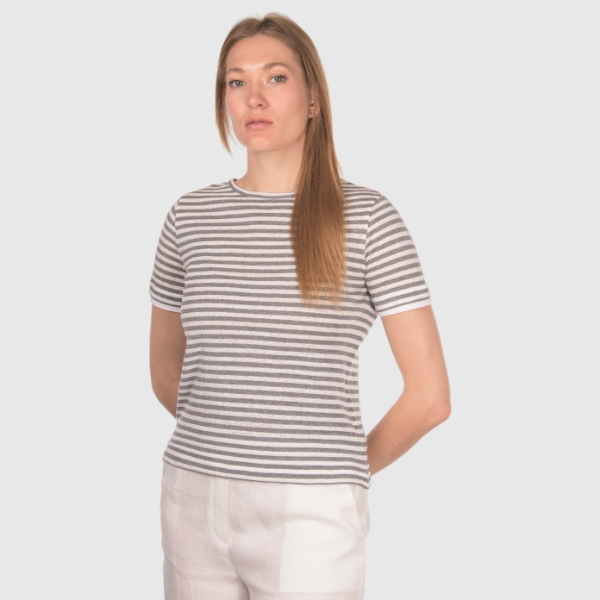 Immagine di T-shirt jersey a righe
