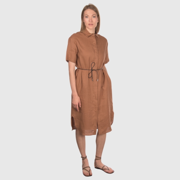 Immagine di Abito midi jersey collo a polo