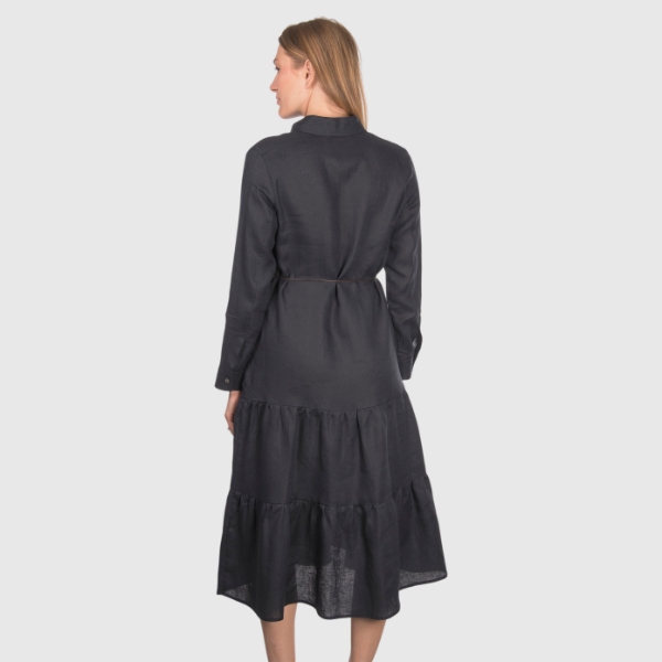 Immagine di Abito midi jersey con balze