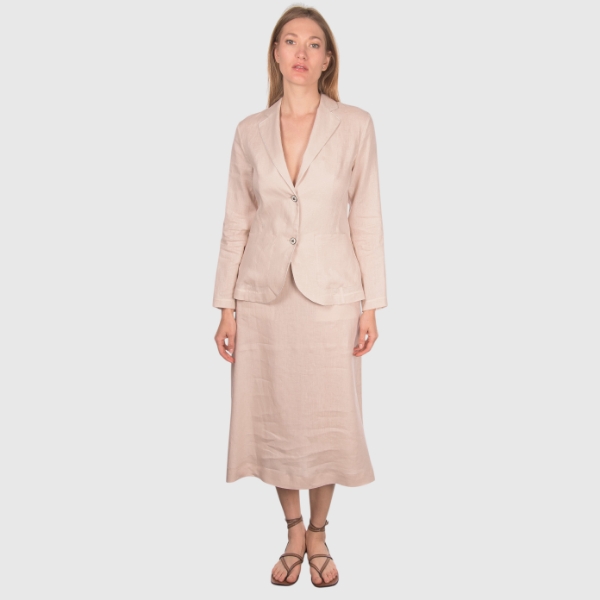 Picture of Patch pockets linen jersey jacket