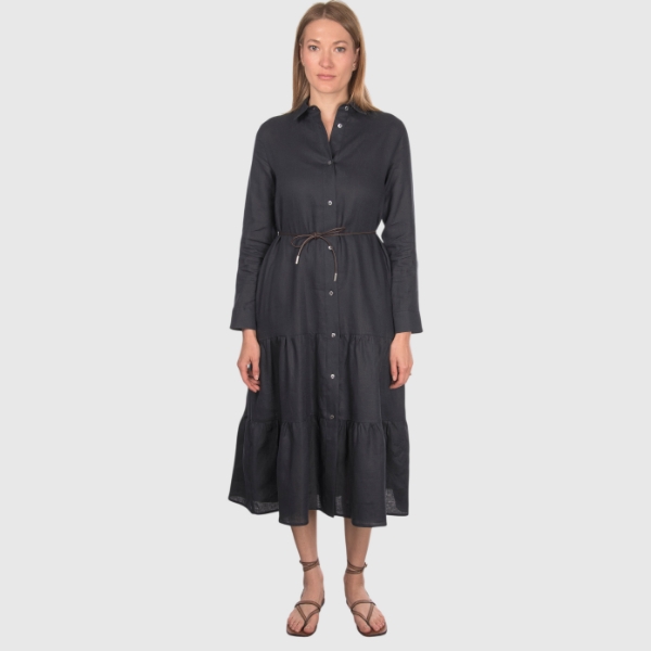 Immagine di Abito midi jersey con balze