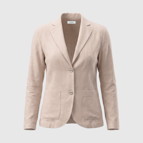 Picture of Patch pockets linen jersey jacket