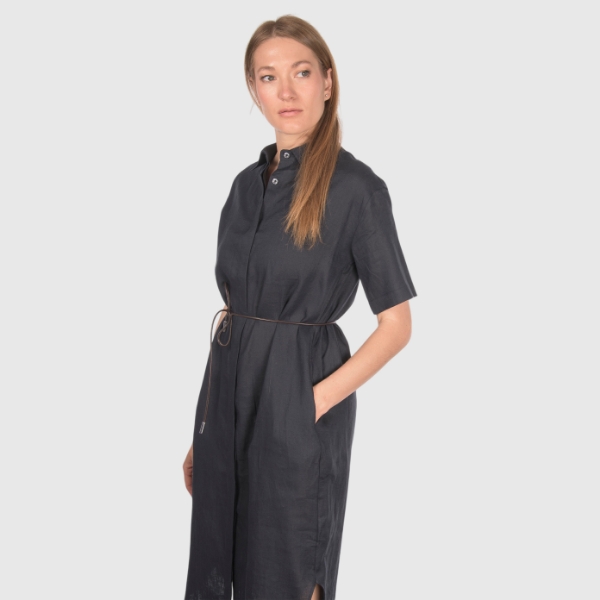Immagine di Abito midi jersey collo a polo