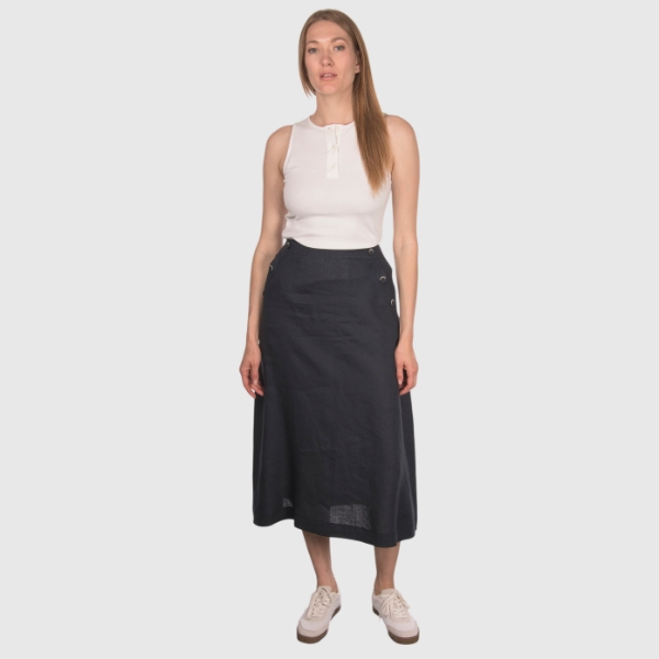 Picture of Buttons midi skirt