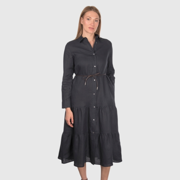 Immagine di Abito midi jersey con balze