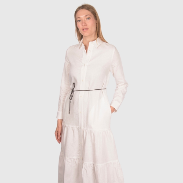 Immagine di Abito midi jersey con balze