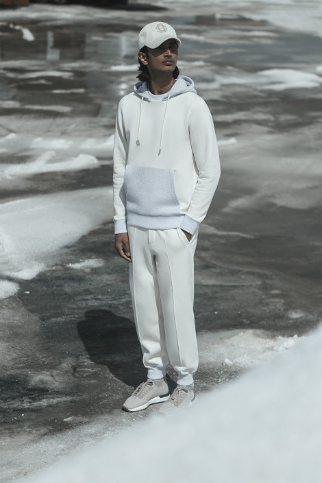 CASHMERE AND COTTON TRACKSUIT