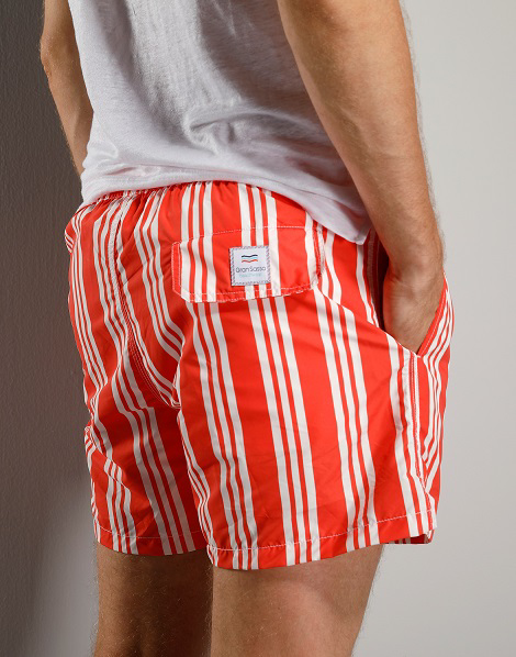 Recycled microfibres swim trunks - the pocket